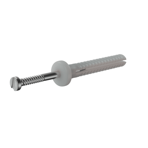 Nylon Nail In Anchors, Round Head, Stainless Steel Nail
