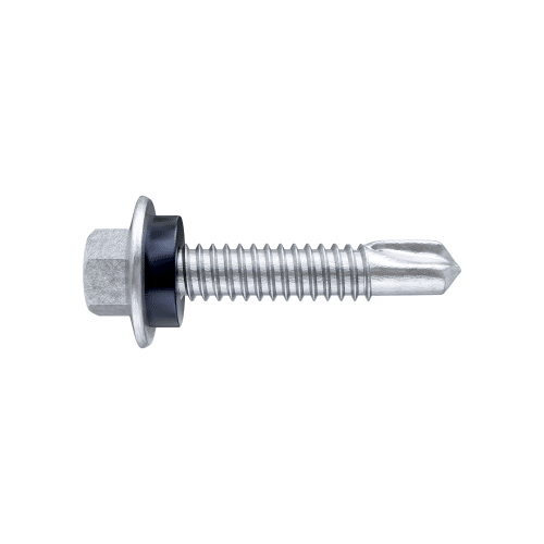 Hex Head - Metal Drilling Screws - Fine Thread - With Seal Washer - Class4 Coating