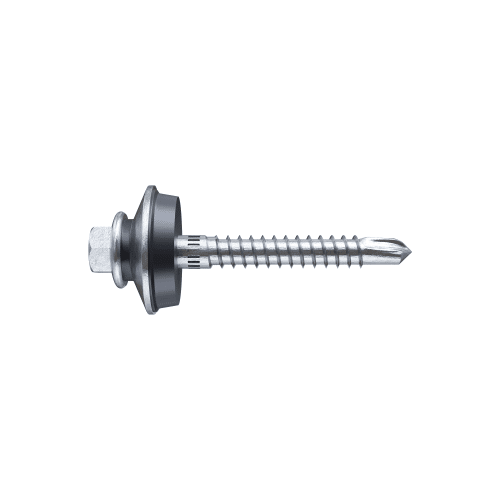 Hex Head - Type 17 Point Screws - Class4 Coating - With Cyclonix Washer - Painted Head