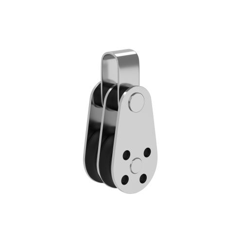 Pully Block - Double 25mm Nylon Sheave & Removable Pin