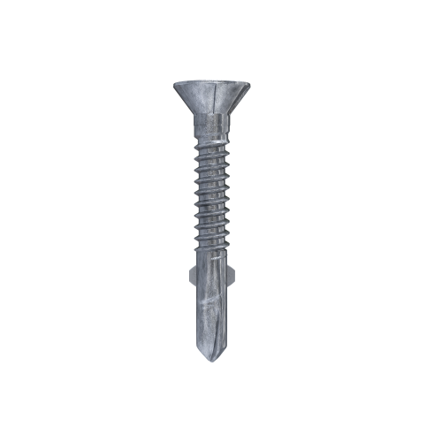 Countersunk Head - With Wings - Square Drive - Metal Drilling Screws - Class3 Coating
